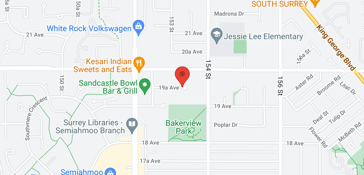 map of 110 15350 19A AVENUE